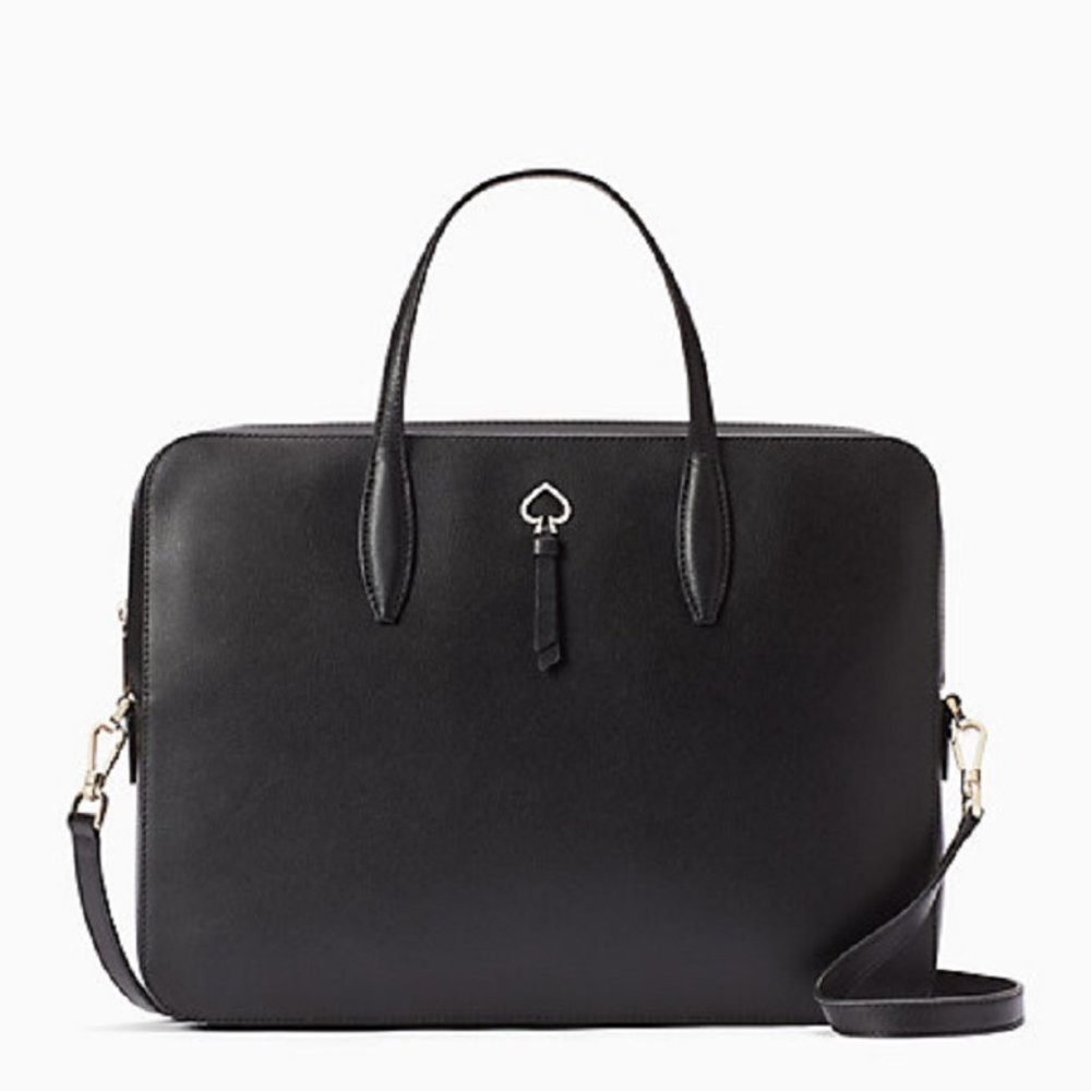 $198/$329 New!! KATE SPADE black laptop bag - Picture 1 of 16